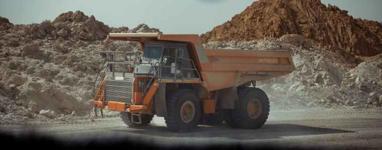 truck in the mining area